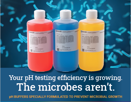 pH buffers formulated to prevent microbial growth