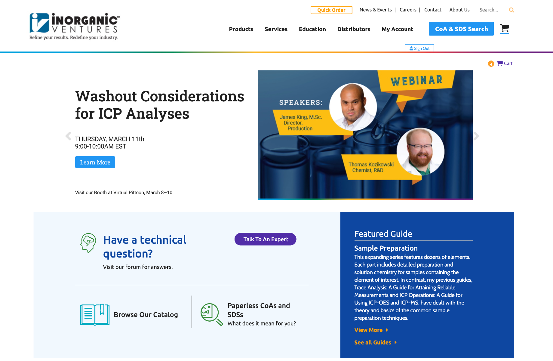 Website Home Page Today
