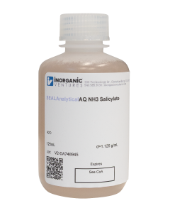 Salicylate Reagent for Ammonia Analysis, 125mL
Compatible with: SEAL Method EPA-148 SEAL Method EPA-150 and SEAL Method EPA-153