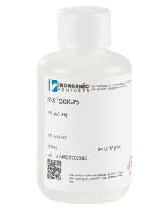 100 ppb Mercury in HCl