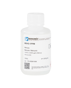 1ug/mL MERCURY HCl 125mL