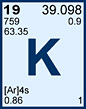 Periodic Table Element - Potassium