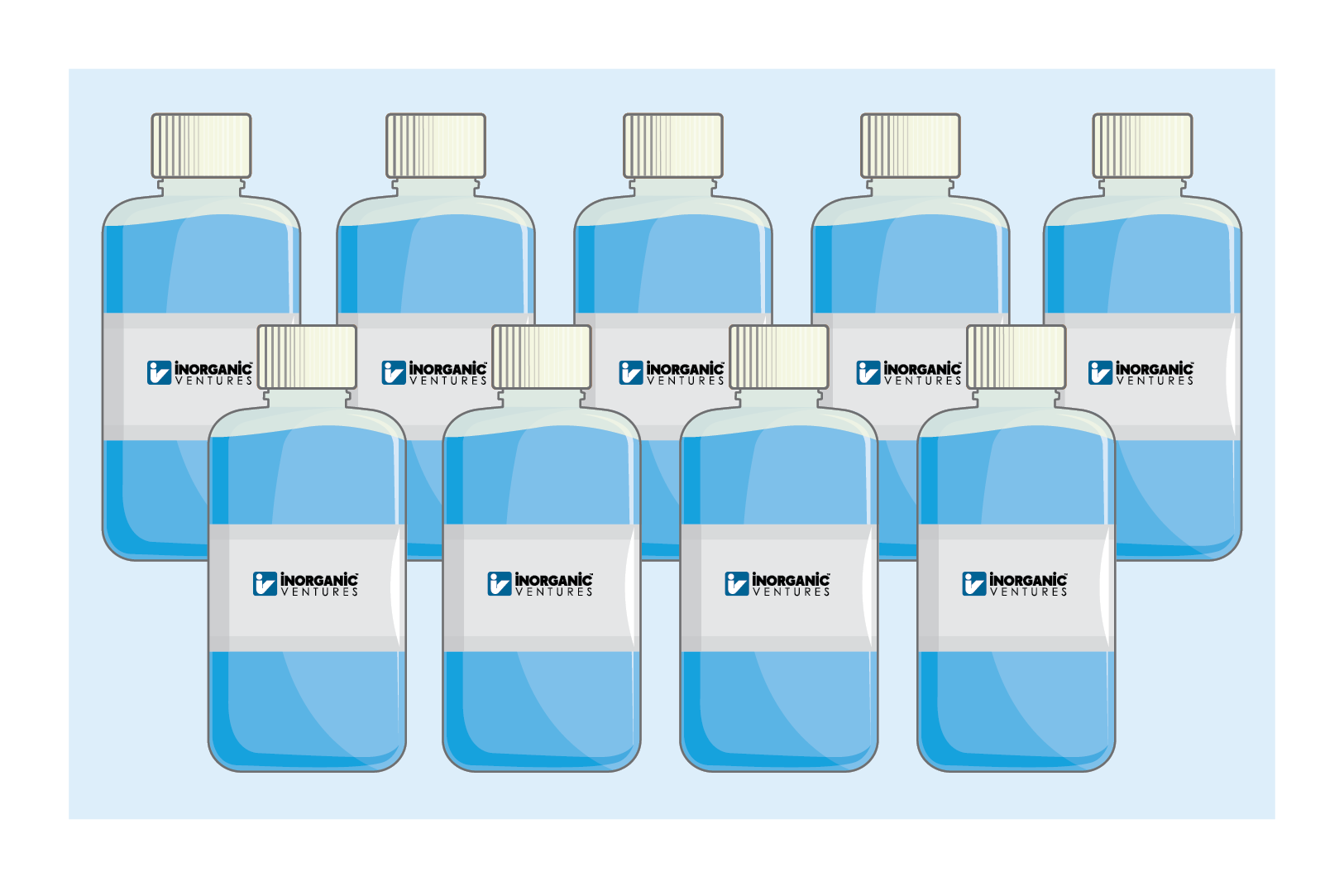 Graphic showing multiple bottles