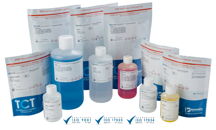 A grouping of products offered by Inorganic Ventures